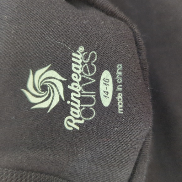 NWT Rainbeau Curves Donna Compression Capri Leggings - 18" size 14/16 - Picture 6 of 6